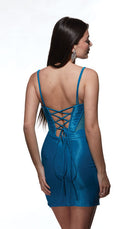 UNK-4917. Short, Sweetheart Neckline, Straight image 1