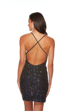 UNK-84001. Short, V Neckline, Straight, Strappy Back image 26