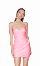 UNK-4560. Short, Sweetheart Neckline, Straight image 2