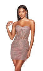 UNK-4865. Short, Sweetheart Neckline, Straight image 0