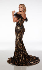 UNK-61699. Long, Off The Shoulder Neckline, Fit And Flare image 1