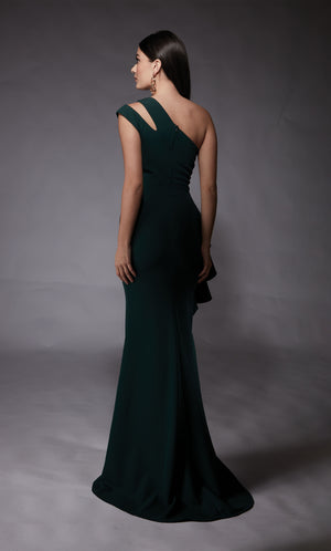 UNK-27689. Long, One Shoulder, Straight, Closed Back image 2
