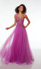 UNK-61513. Long, Plunging Neckline, A-line image 3