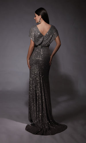 UNK-27708. Long, V-neck, Straight, V Shaped Back image 1