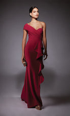 UNK-27646. Long, One Shoulder, Straight, Closed Back image 2