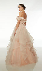 UNK-61532. Long, Off The Shoulder, Ballgown image 1