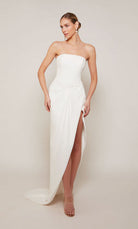 UNK-70042. Long, Strapless, High-low, Closed Back image 0