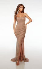 UNK-61717. Long, Strapless Neckline, Straight image 6