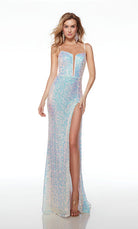 UNK-61556. Long, Plunging Neckline, Straight image 8