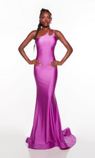 UNK-61448. Long, One Shoulder, Fit N Flare image 0