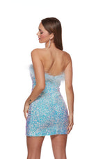 UNK-4767. Short, Strapless, Straight, Closed Back image 6