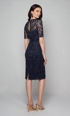 UNK-27583. Short, Illusion Neckline, Straight image 1