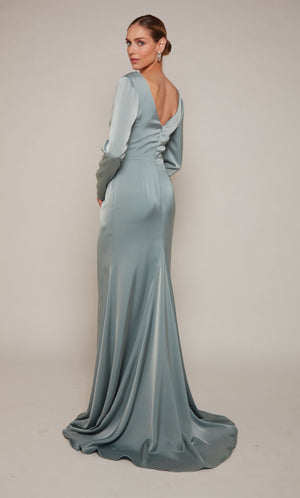 UNK-27694. Long, V-neck, Straight, V Shaped Back image 2