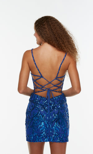 UNK-4534. Short, Scoop Neck, Straight, Strappy Back image 6