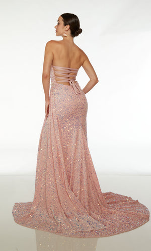 UNK-61537. Long, Sweetheart Neckline, Straight Silhouette image 1
