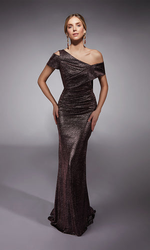 UNK-27762. Long, V-neck, Straight, Closed Back image 0
