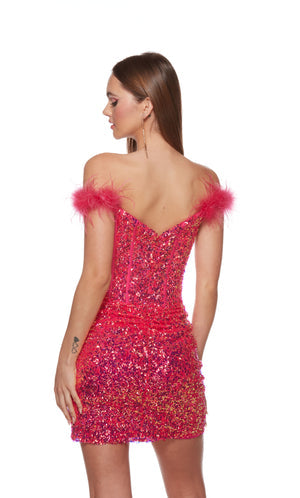 UNK-4768. Short, Off The Shoulder, Straight image 5
