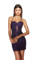 UNK-4924. Short, Sweetheart Neckline, Straight image 3