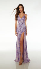 UNK-61658. Long, Plunging Neckline, Straight image 2