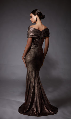 UNK-27666. Long, Off The Shoulder, Straight image 1