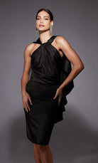 UNK-70061. Short, High Neck, Straight, Closed Back image 1