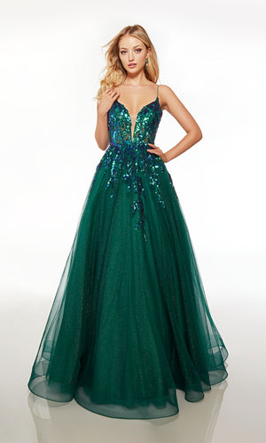 UNK-61575. Long, Plunging Neckline, Ballgown image 2