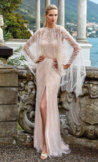 UNK-27754. Long, Illusion Neckline, Straight image 0