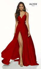 UNK-60453. Long, V-Neck, Flowy, Cutout Back image 11