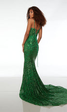 UNK-61565. Long, Plunging Neckline, Fit N Flare image 1