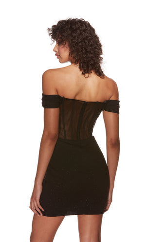 UNK-4819. Short, Off The Shoulder, Straight image 1