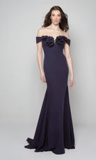 UNK-7062. Long, Off The Shoulder, Mermaid, Closed Back image 7