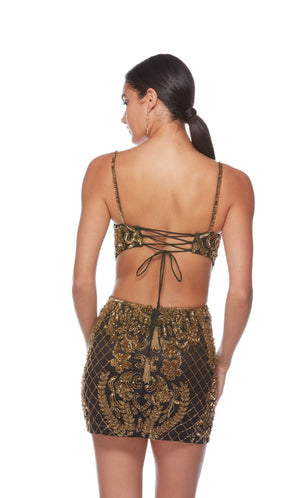 UNK-84010. Short, Scooped Neckline, Straight image 1