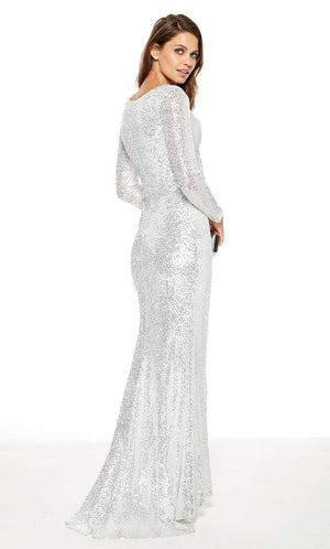 UNK-27359. Long, V-Neck, Straight, Enclosed Back image 2