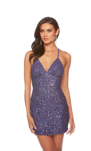 UNK-84000. Short, V Neckline, Straight, Strappy Back image 10