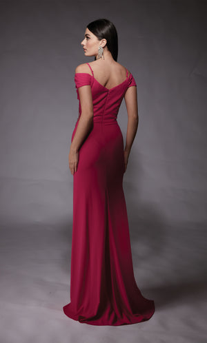 UNK-27645. Long, Off The Shoulder, Straight image 1