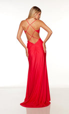 UNK-61444. Long, Scoop Neck, Straight, Cutout Back image 1