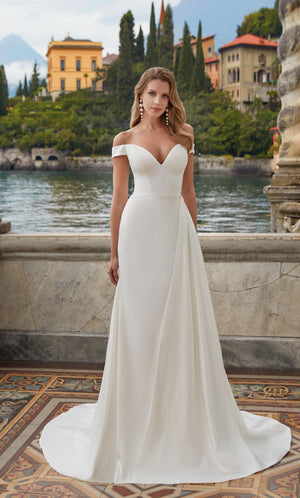 UNK-7098. Long, Off The Shoulder, Fit N Flare image 0
