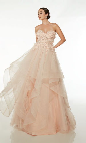 UNK-61532. Long, Off The Shoulder, Ballgown image 2