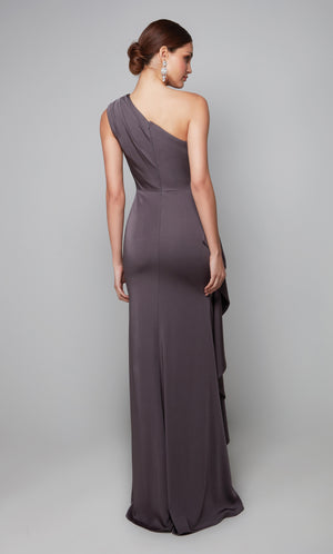 UNK-27624. Long, One Shoulder, Straight, Closed Back image 1