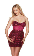UNK-4908. Short, Strapless, Straight, Closed Back image 5