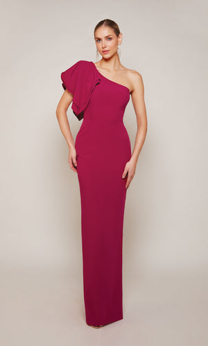 UNK-27644. Long, One Shoulder, Straight, Closed Back image 0