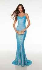 UNK-61626. Long, Cowl Neckline, Fit N Flare image 2