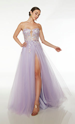 UNK-61654. Long, Sweetheart Neckline, A-line image 2