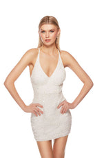 UNK-84001. Short, V Neckline, Straight, Strappy Back image 18