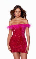 UNK-4606. Short, Off The Shoulder, Straight image 11