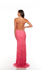 UNK-88006. Long, V Neckline, Straight, Open Back image 5
