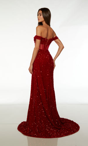 UNK-61483. Long, Off The Shoulder, Straight image 3