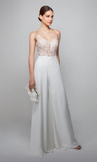 UNK-70017. Long, V-neck, Jumpsuit, Closed Back image 3