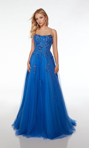 UNK-61479. Long , Scooped Neckline, Ballgown image 2