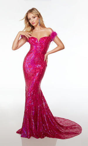 UNK-61595. Long, Off The Shoulder, Mermaid image 3